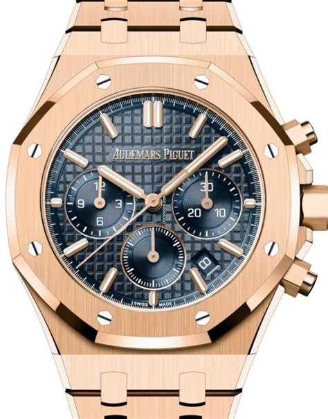 audemars piguet royal oak rose gold blue dial|audemars piguet royal oak selfwinding.